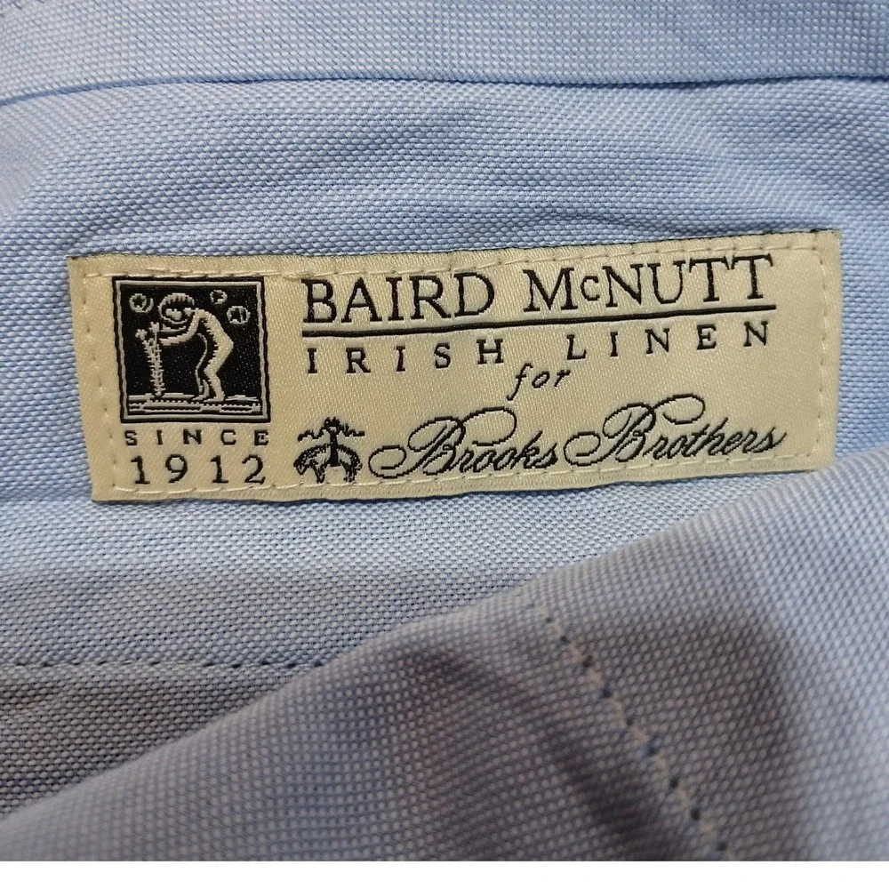 Brooks Brothers Baird McNutt Clark Linen Pants Mens 33x30 Green Preppy Coastal